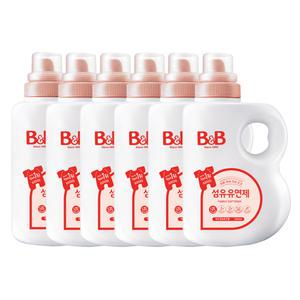 비앤비 유연제 자스민 용기 1500ml X6개(1box)