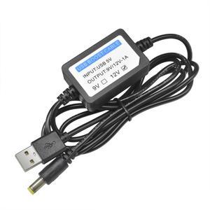 USB 충전 부스트 스텝 업 케이블 컨버터 어댑터 변압기 구성 요소 포함 DC 5V to 12V 1A