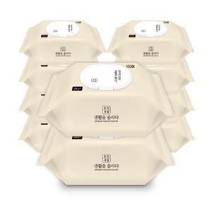 레드베리+고급형 엠보 피톤치드 캡형 물티슈 100매 형물 다용도 가정용 뚜껑 뽑아쓰는 일회용 청소 휴대용