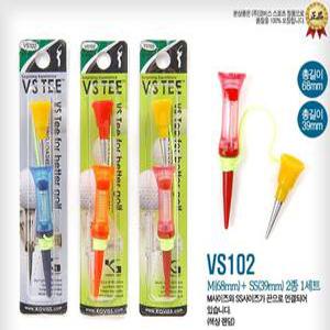 코비스스포츠정품 VS102 마그넷 골프티 자석티 줄티 색상랜덤 68mm+39mm