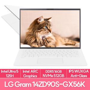 LG전자 그램14 14ZD90S-GX56K 인텔 울트라5 램16G NVMe512G교체 사무용 대학생 노트북 추천 EU