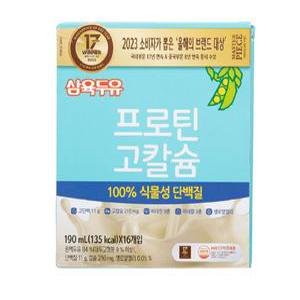 삼육두유 프로틴 고칼슘 190ml 32개