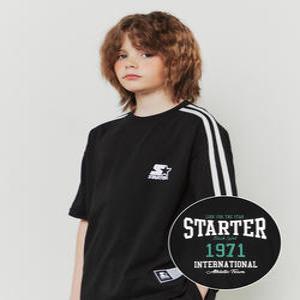 [스타터 블랙라벨 키즈]백면 레터링 링거 티셔츠 (블랙) ST252ISS02_BLK
