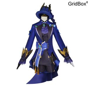 GirdBox 코스프레의상 원신 푸카로스 코스튬 GirdBox 폰타느 블랙 수신 의상