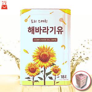 나비촌 요리스케치  해바라기유 18L 업소용 대용량