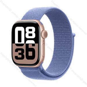 2025 Apple Watch 10 GPS + Cellular 42mm 로즈 골드 알루미늄 케이스 그리고 페리윙클 스포츠 루프