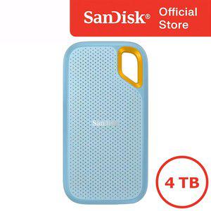 [샌디스크] 익스트림 포터블 SSD E61 4TB NVMe기반 외장하드 USB 3.2 Gen 2 IP65 스카이블루