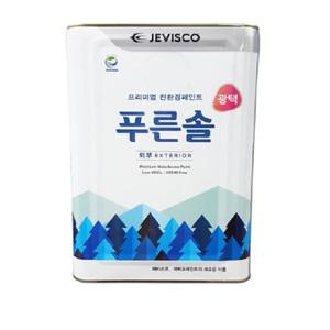 제비스코 푸른솔 외부용 광택스 친환경 수성페인트  18L