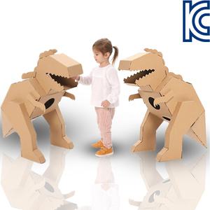 대형 색칠하는 종이집 버스 로보트 경찰차 사자 공룡 종이블럭 티라노사우르스
