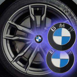 플로팅 블루 무회전 스피닝 휠캡 68mm 2개 BMW-68B 자동차휠캡