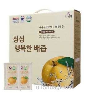 싱싱 배즙 국내산 100프로 환절기 건강즙 100ml 50개