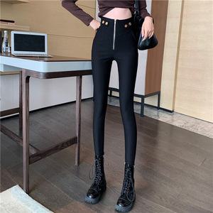 EAMT 여자바지 스키니 봄가을 슬림핏 캐주얼팬츠 YONG4 하이웨스트 겨울 진 기모