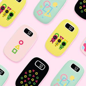 ZTS 손난로 굿즈 보조배터리 5,000mAh 양면히팅 디지털 LED 미니 충전식 핫팩