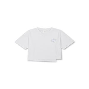 [폴햄키즈] 여아)쿨텐션 크롭 사선 절개 반팔티PKF2TS2841-IV