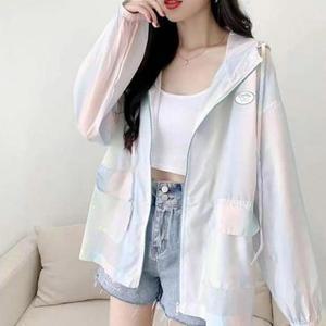 여자 여성 스러운 바람막이 겨울 자연 컬러 예쁜 가디건 프릴 양털 그라데이션 코트