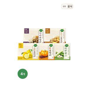 [하프클럽/샘표]순작 티백 4개 골라담기 / 연근우엉차,모과유자차,도라지생강차,작두콩차