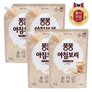 퐁퐁 아침보리 1.2L x 4개