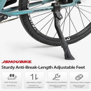 JSHOUBIKE 조정  자전거 킥스탠드 알루미늄 합금 MTB/눈/접이식 자전거/전기 자동차 측면 발판 24-29 인치