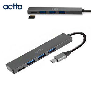 엑토 스틱 C타입 카드리더기 겸용 허브 CRH-14 그레이  SA-275