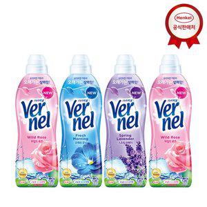버넬 고농축 섬유유연제 900ml 4개
