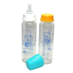 유리 젖병 세트 수유 젖병 유아 물병 245ml 2인조