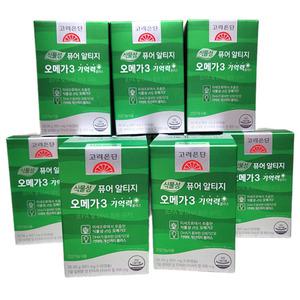 고려은단 식물성 퓨어 알티지 오메가3 기억력+ 601mg 60캡슐 2박스e