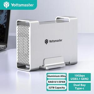 Yottamaster 2베이 RAID SSD 외장 케이스 10Gbps