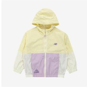 뉴발란스키즈 Fishing Club 2컬러블럭 홑겹 바람막이 NK9AE2402U(88)Lavender