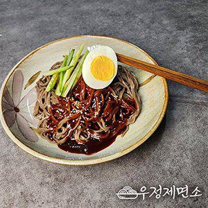 [T] [우정제면소] 비빔 메밀 막국수 6인분세트 (생면1kg+비빔장6봉)