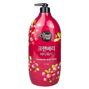 샤워메이트 크랜베리 바디워시 1.2kg -TJ 바디워시 목욕 샤워 바디클렌저 샤워용품 목욕용품