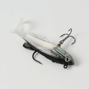 고리형 진동 꼬리웨이트 쉐드웜 다크그레이 루어/지그헤드/배스낚시/갈치/바늘내장형/소프트웜
