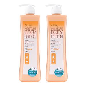 바세린 대용량 바디로션 올데이 1000ml 2개 / 고보습 로션