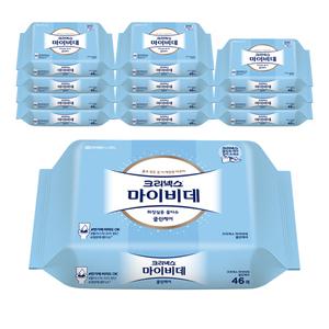 크리넥스 마이비데 클린케어 리필 46매 12팩