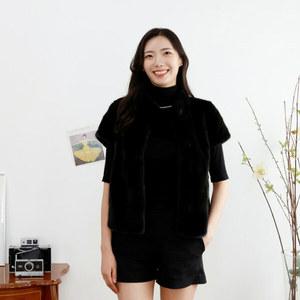 우진모피(WJ) 코펜하겐퍼 휘메일 블랙 밍크숏자켓 국내생산 본사직영