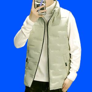 남자 겨울 방한 숏 패딩 조끼 두꺼운 사무실 실내 캠핑 경량 베스트