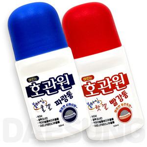 바르는 호관원 쿨겔 100ml + 핫겔 100ml 세트 스포츠 마사지 크림 볼타입 물 파스 스틱