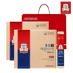 [정관장][정관장] 홍삼건 데일리스틱 30포 x 2개 선물세트 + 쇼핑백