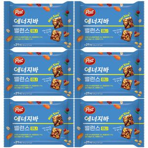 포스트 에너지바 밸런스 미니 231G(21입) x 6개