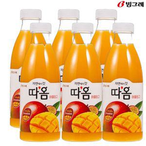 빙그레 따옴 애플망고 주스 730ml(6입) 냉장주스
