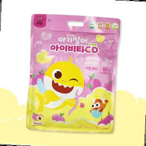 핑크퐁 아이 비타 C D +아연 1000정 대용량 유아 민C 캐릭터 씹어먹는 생일
