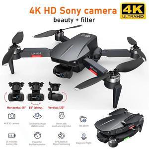 무선RC 헬기 L106 PRO 3 축 짐벌 카메라 드론 4K 자체 안정화 GPS 전문 1.2km 5G FPV 25 분 브러시리스