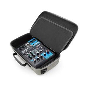 야마하 AG06MK2 USB 인터페이스 또는 야마하 AG03MK2 오디오 믹서 및 녹음 액세서리와 호환되는 CASEMATIX 그레이 오디오 믹서 케이스 - 어깨끈과 휴대용 손잡이만 있는 휴대용 케이스 포함