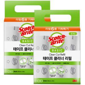 [기타]3M 대형 베이직 테이프클리너 리필 12개 (6입 x 2개) / (핸들 X) 스카치