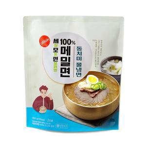 [올리온] 100% 메밀면 세모면 동치미물냉면
