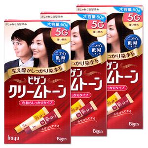 비겐크림톤 대용량 염색약 진한밤색5Gx3개 새치커버