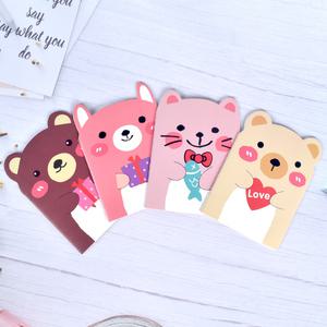 미니 애니멀 수첩 작은 포켓 휴대용 캐릭터 고양이 곰 중학생 아이디어 메모
