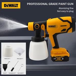 Dewalt 전기 스프레이건 무선 페인트 분무기 휴대용 자동차 가구 코팅 에어브러시 20V 배터리용 800ml