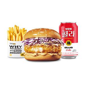 [노브랜드버거] 오리지널 새우 버거세트