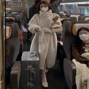 페이크 퍼 코트 모피코트 오버핏 더블 롱코트