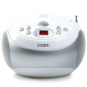 코비 블루투스 CD플레이어 포터블 CD플레이어 BTCD371 화이트